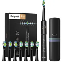 Fairywill Sonic toothbrush with head set and case Fw-E11 Black  Fwe11 6973734202146 035415