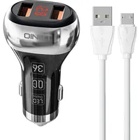 Ldnio C2 2Usb Car charger  Microusb Cable Micro 5905316142466