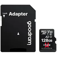 Goodram Memory card microSD Irdm 128Gb Uhs-I U3 A2  adapter Sfgodmd128M2Aa0 5908267961346 Ir-M2Aa-1280R12