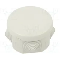 Enclosure junction box Ø 65Mm Z 46Mm wall mount Ip55 grey  Scame-680.001 680.001