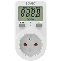 Elektriskais skaitītājs Savio Power Meter with Lcd Screen  Qusaomesaviae02 5901986048206 Savae-02