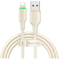 Usb to Lightning Cable Mcdodo Ca-4740 with Led light 1.2M Beige  6921002647403 054475