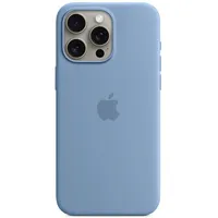 Apple iPhone 15 Pro Max Silicone Case with Magsafe - Winter Blue  Mt1Y3Zm/A 194253940234