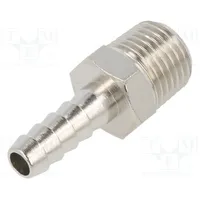 Push-In fitting connector pipe nickel plated brass 7Mm  3040-7-1/4 3040 7-1/4