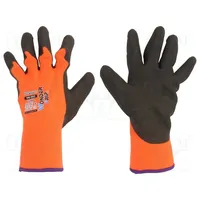 Protective gloves Size 11,Xxl orange acrylic,latex Thermo  Wg-380-Xxl/11 53763