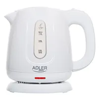 Adler Kettle  Ad 1373 Electric 850 W 1 L Polypropylene 360 rotational base White 5905575901613
