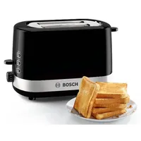 Bosch  Toaster Tat7403 Power 800 W Number of slots 2 Housing material Plastic Black/Stainless steel 4242005098675