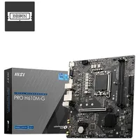 Msi Pro H610M-G motherboard Intel H610 Lga 1700 micro Atx  7D46-075R 4719072942663 Plymis1700052