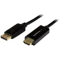 Startech.com 3Ft 1M Displayport to Hdmi Cable - 4K 30Hz Adapter Dp 1.2 Monitor Converter Latching Connector Passive Cord  Dp2Hdmm1Mb 65030861199 Wlononwcrbgc1