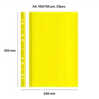 Ad Class Perforated A4 Report File 00/150 yellow 25Pcs./Pack.  Ad-Pp-31071-Yw-25 590376993081