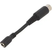 Adapter Plug straight Input 5,5/2,1 Out Din 5Pin  Dc-Plug-P1J-R1B Dc Plug-P1J-R1B
