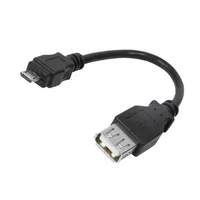 Adapter Usb 2.0 A socket,USB B micro plug 80Mm black  Au0030