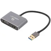 Adapter Usb 3.0 D-Sub 15Pin Hd socket,HDMI socket,USB A plug  A-Usb3-Hdmivga-01