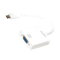 Adapter Usb 3.0 D-Sub 15Pin Hd socket,USB C plug 140Mm white  Ua0237 Ua0237A