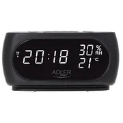 Adler Ad 1186 Pulkstenis ar modinātāju un termometru  5903887805636 Urpadlzgr0001