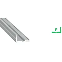 Alumīnija profils Led lentām, stūra, F, 1 m Lumines  Prof-F-1Ms
