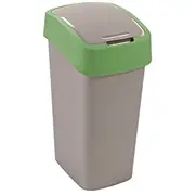 Atkritumu spainis Flip Bin 45L sudraba/zaļš  0802172P80 3253922172066