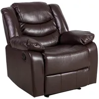 Atpūtas krēsls Dixon ar muguras un kājas mehānismu, 99X95Xh102Cm, materiāls ādas aizvietotājs, krāsa brūns  21536 4741243215368