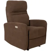 Atpūtas krēsls Sahara ar elektrisko mehānismu 79X90Xh102Cm, šokolādes brūns  21610 4741243216105