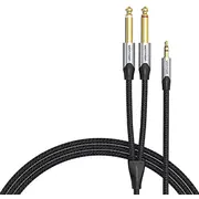 Audio cable mini jack 3.5Mm to 2X 6.35Mm male Vention Barhk 8M  6922794790278 075739