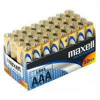 Bataaa.alk.mx32 Lr03/Aaa baterijas 1.5V Maxell Alkaline Mn2400/E92 iepakojumā 32 gb.  3100000528324