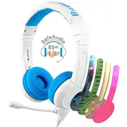 Buddyphones School Headset Wired Head-Band Calls/Music Blue, White  259393 630282193031 Spc-Am-Oth-10928