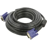 Cable D-Sub 15Pin Hd plug,both sides black 10M Øcable 8Mm  Cg341Ad-10.0