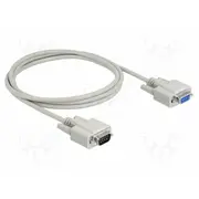 Cable D-Sub 9Pin socket,D-Sub plug 2M beige  Delock-84064 84064