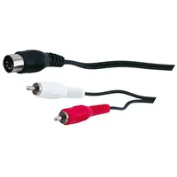 Cable Din 5Pin plug,RCA plug x2 1.5M  Cable-305 50014