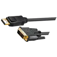 Cable Displayport 1.1 plug,DVI-D 241 plug  Mc.2300.1112.020Bk 51961