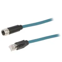 Cable for sensors/automation Pin 8 female X code-ProfiNET  Tpu12Fbf08Xrj030Pu Pxptpu12Fbf08Xrj030Pu