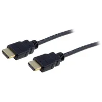 Cable Hdmi 1.4 plug,both sides 5M black  Ak-330114-050-S