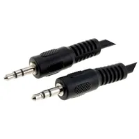 Cable Jack 3.5Mm plug,both sides 5M black  Bqc-Jpsjps-0500