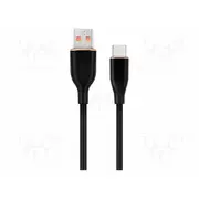 Cable Cablexpert Usb 2.0 A plug,USB C plug 1.5M black  Cc-Usb2S-Amcm1.5Bk Cc-Usb2S-Amcm-1.5M-Bk