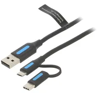 Cable Usb 2.0 A plug,USB B micro C plug 0.5M  Cqdbd