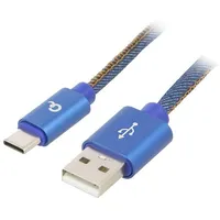 Cable Usb 2.0 A plug,USB C plug gold-plated 2M blue  Cc-Usb2J-Amcm-2Bl Cc-Usb2J-Amcm-2M-Bl
