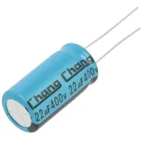 Capacitor electrolytic Tht 22Uf 400Vdc Ø12.5X25Mm Pitch 5Mm  Le2G220Mi250A00Ce0