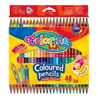 Colorino Kids Triangular coloured pencils 24 pcs / 48 colours  51705Ptr 590769085170