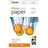 Colorway Photo Paper 20 pc. Pg230020A4 Glossy, A4, 230 g/m²  6942941817634