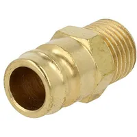 Connector connector pipe max.15bar Enclos.mat brass Seal Fpm  K09H-Gz14 K09H Gz14