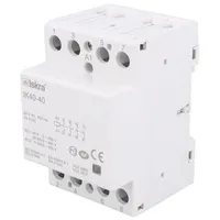 Contactor 4-Pole installation 40A 24Vac,24Vdc No x4  Ik40-40/24V 30.045.022