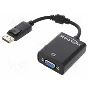 Converter D-Sub 15Pin socket,DisplayPort plug,VGA female  Delock-61848 61848