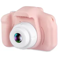 Cp X2 Bērnu Digitālā Foto un Video Kamera ar Microsd kartes slotu 2 Lcd krāsu displeju Rozā  Cp-X2-Pi 4752128060843