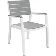 Dārza krēsls Harmony Armchair balts/gaiši pelēks  29201284 7290106928084