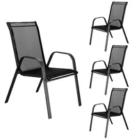Dārza krēsls Springos Gf0071 73 X 55.5 93 cm , melns  5907719474427