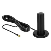 Delock 5G Lte Antenna Sma plug 0 - 3 dBi fixed omnidirectional with magnetic base and connection cable Rf195 m outdoor black  12590 4043619125906 Wlononwcrojdo