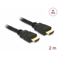 Delock Cable High Speed Hdmi with Ethernet  A male 4K 2.0 m 84407