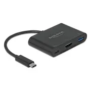 Delock Usb Type-CTrade Adapter to Hdmi 4K 30 Hz with Type-A and Pd  64091 4043619640911
