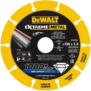 Dewalt Extreme metal 125X22.23X1.3Mm  Dt40252-Qz 5035048545300