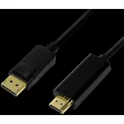 Displayport cable 1.2 to Hdmi 1.4, black, 5M  Cv0129 4052792052312 Akllivd00Cv0129